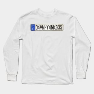 Damm Yankees - License Plate Long Sleeve T-Shirt